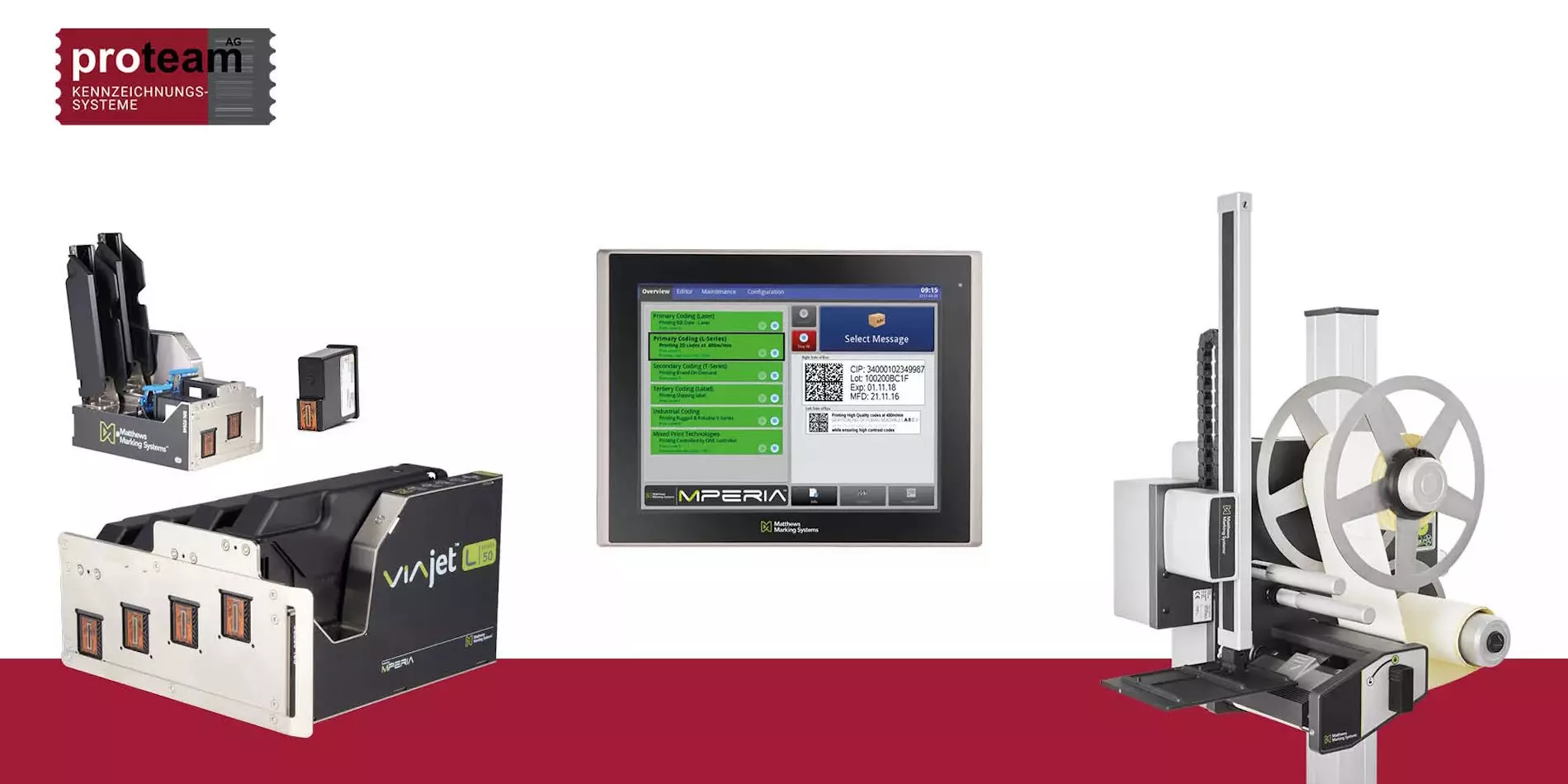 Kennzeichnungssysteme, Proteam, Etikettendrucker, Helmut Bein, Chur, Schweiz